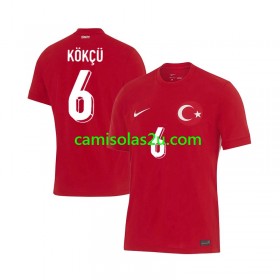 Camisolas de futebol Turquia Orkun Kokcu 6 Equipamento Alternativa Euro 2024 Manga Curta